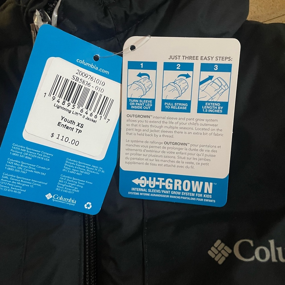 Boys Columbia Jacket Size Youth XS (6/7) - Picture 4 of 5